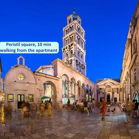 Near Center W Terrace On Of The Building * Split